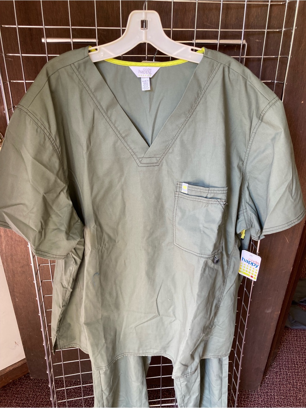 Men’s Code Happy Olive Scrub Set NWT 2xl Lg